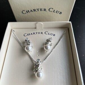 Charter club vintage jewelry set.